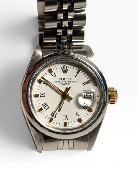 Rolex Oyster Perpetual Lady Date 26MM White Dial Jubilee Bracelet  (6916)