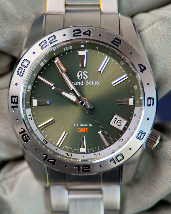 2023 Grand Seiko Sport GMT 40.5MM Green Dial Steel Bracelet (SBGM247G)