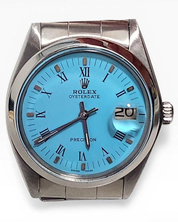 Rolex Oyster Precision Date 34MM Blue Dial Steel Oyster Bracelet (6694)