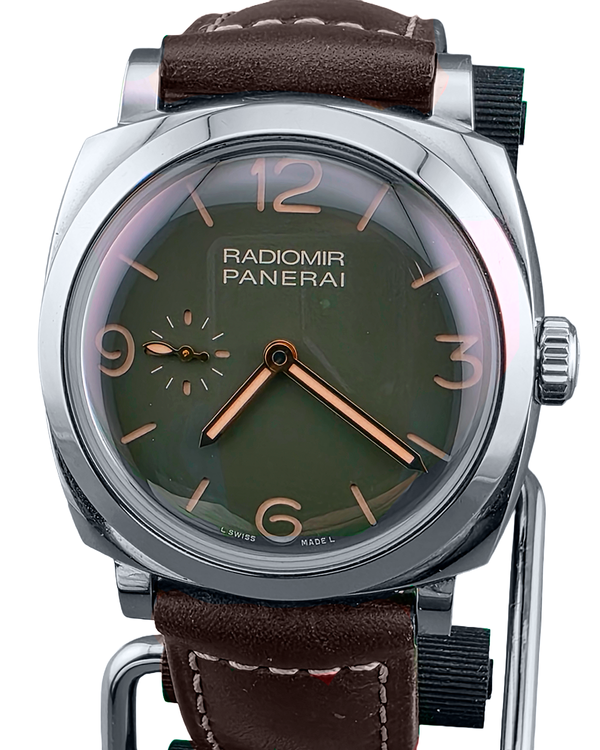 2019 Panerai Radiomir 45MM Green Dial Leather Strap (PAM00995)