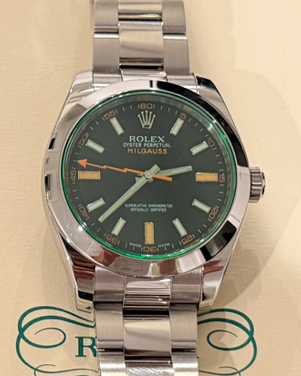 Rolex Milgauss 40MM Black Dial Oyster Bracelet (116400GV)