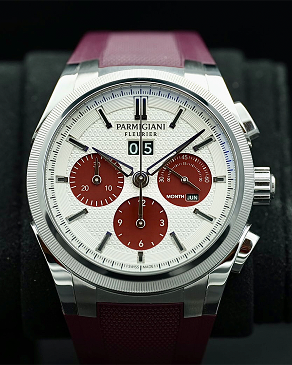 2026 Parmigiani Fleurier Tonda GT Chronograph 42MM White Dial Rubber Strap (PFC906-1020002-400181)