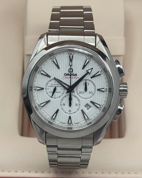 No Reserve - 2022 Omega Seamaster Aqua Terra 150M 44MM White Dial Steel Bracelet (231.10.44.50.04.001)