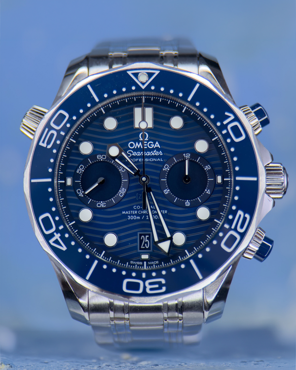 Omega Seamaster Diver 300M Chronograph 44MM Blue Dial Steel Bracelet (210.30.44.51.03.001)