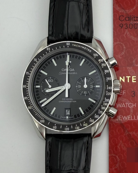 2018 Omega Speedmaster Two Counters 44.25MM Black Dial Leather Strap (311.33.44.51.01.001)
