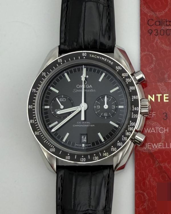 2018 Omega Speedmaster Two Counters 44.25MM Black Dial Leather Strap (311.33.44.51.01.001)