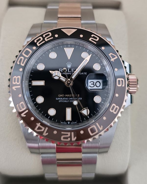 2026 Rolex GMT-Master II "Rootbeer" 40MM Black Dial Two-Tone Oyster Bracelet (126711CHNR)