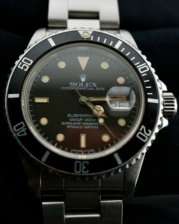 1986 Rolex Submariner 40MM Black Dial Steel Bracelet (16800)