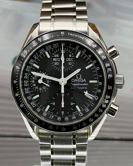 2020 Omega Speedmaster Day-Date 39MM Black Dial Steel Bracelet (3520.50.00)