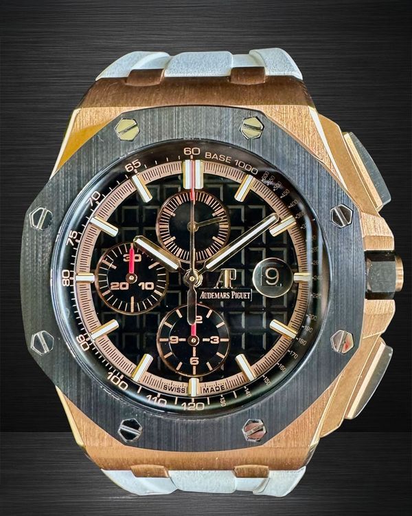 2017 Audemars Piguet Royal Oak Offshore Chronograph 44MM Black Dial Rubber Strap (26401RO.OO.A002CA.02)