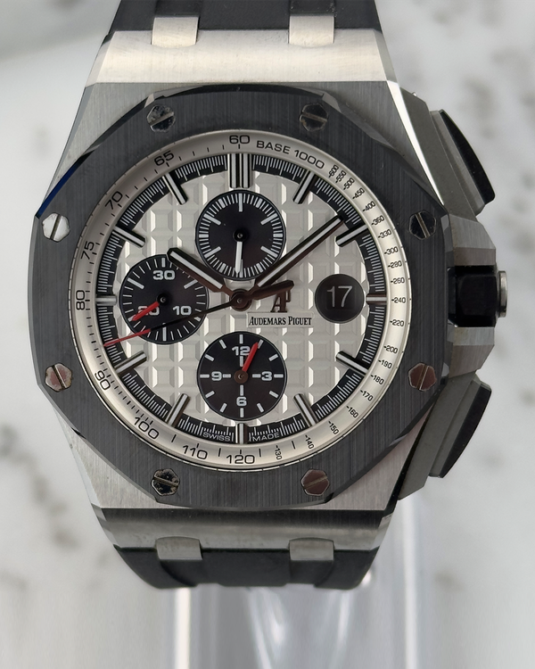Audemars Piguet Royal Oak Offshore Chronograph 44mm White Dial Rubber Strap (26400SO.OO.A002CA.01)