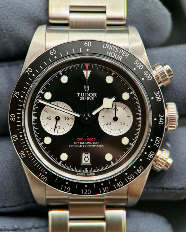 2023 Tudor Black Bay Chrono "Reverse Panda" 41MM Black Dial Steel Bracelet (79360)