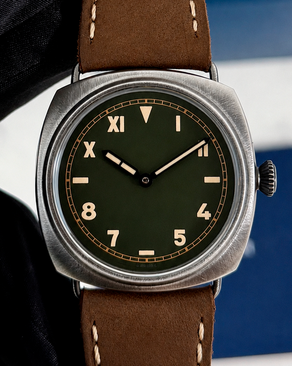 2025 Panerai Radiomir 45MM Green Dial Leather Strap (PAM01349)