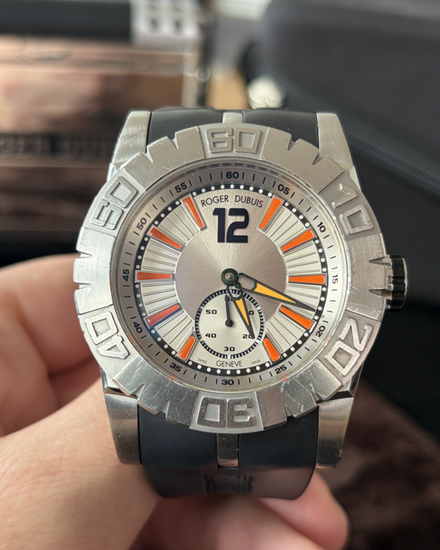 2010 Roger Dubuis Easy Diver L.E. 46MM Silver Dial Rubber Bracelet (RDDBSE0256)