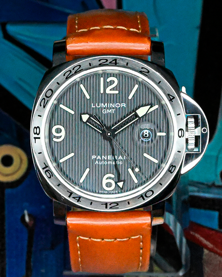 Panerai Luminor 44MM Black Dial Leather Strap (PAM00029)