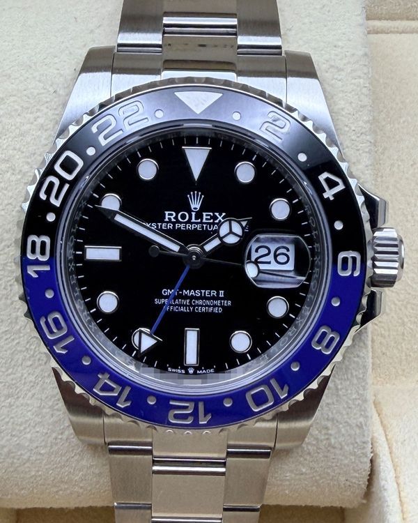 2023 Rolex GMT-Master II "Batman" 40MM Black Dial Oyster Bracelet (126710BLNR)