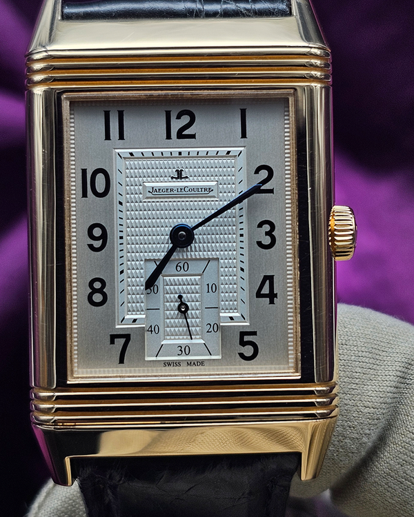 2020 Jaeger-LeCoultre Reverso Grande Reverso 976 48.5MM Silver Dial Aftermarket Leather Strap (Q3732420)