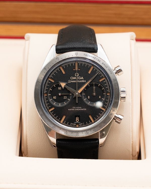 2025 Omega Speedmaster '57 40.5MM Black Dial Leather Strap (332.10.41.51.01.001)