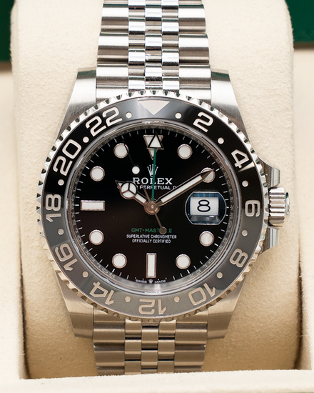2025 Rolex GMT-Master II "Bruce Wayne" 40MM Black Dial Jubilee Bracelet (126710GRNR)