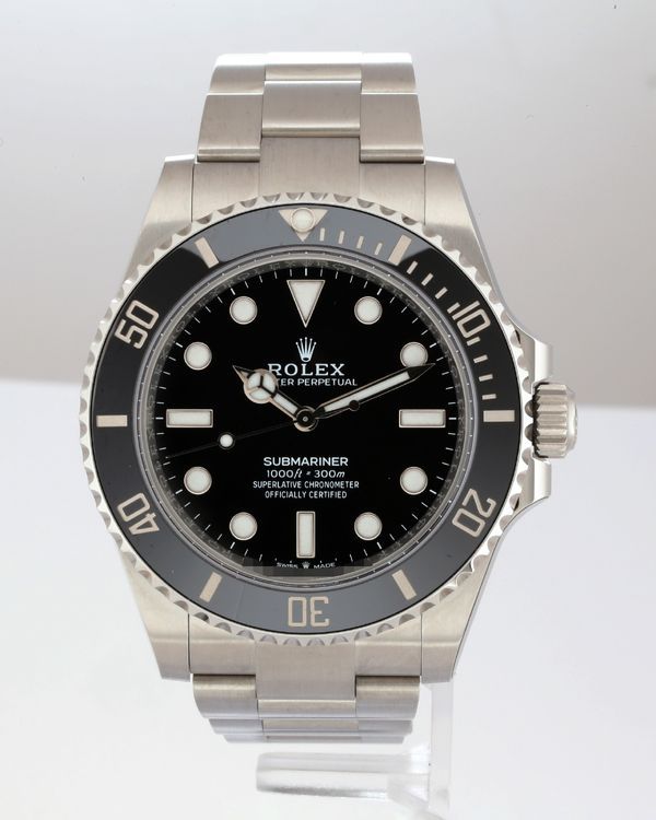 No Reserve - 2025 Rolex Submariner No-Date 41MM Black Dial Oyster Bracelet (124060)