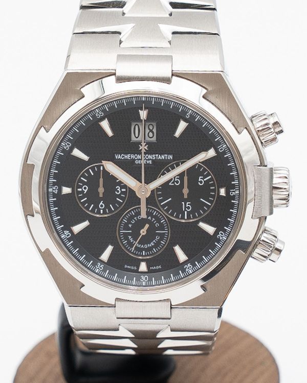 2014 Vacheron Constantin Overseas Chronograph 42MM Black Dial Steel Bracelet (49150/B01A-9097)