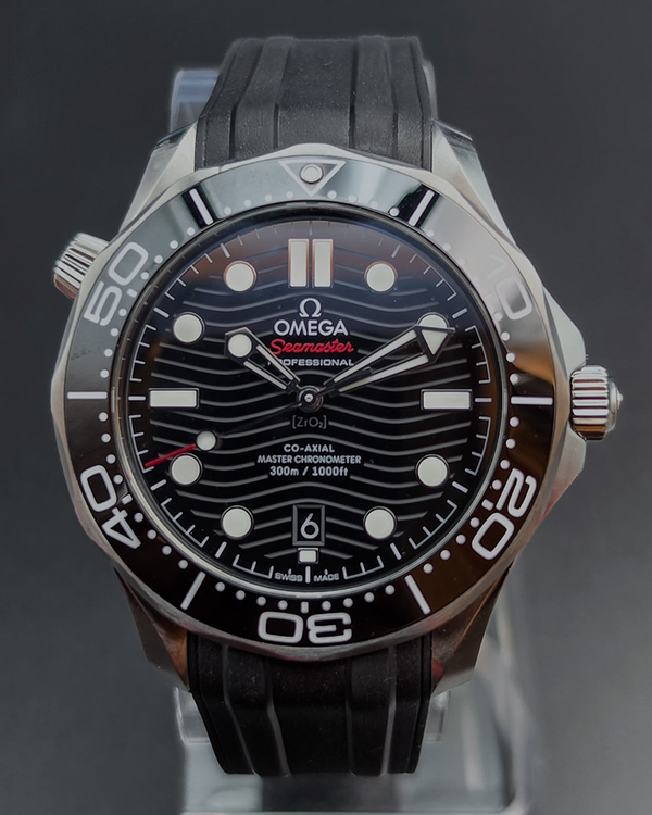2022 Omega Seamaster Diver 300M 42MM Black Dial Rubber Strap (210.32.42.20.01.001)
