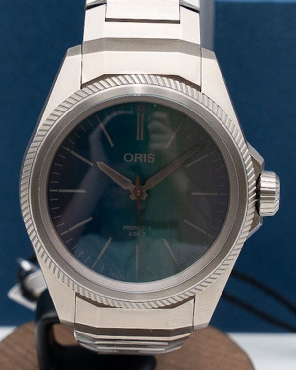 Oris ProPilot X Calibre 400 "Laser" 39MM Blue Dial Titanium Bracelet (01 400 7778 7150-07)