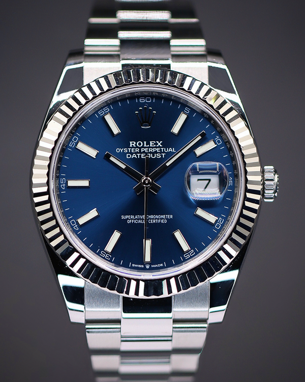 2026 Rolex Datejust 41 Blue Dial Oyster Bracelet (126334)