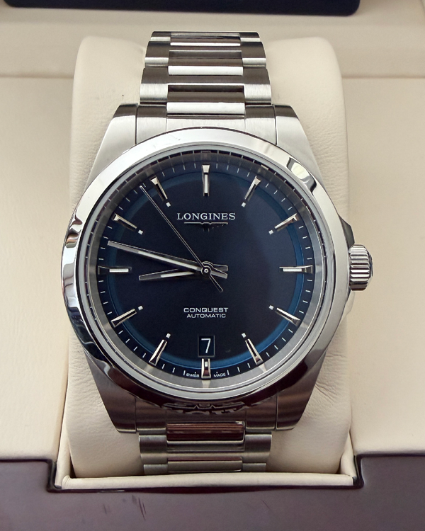 2025 Longines Conquest 38MM Blue Dial Steel Bracelet (L37204926)