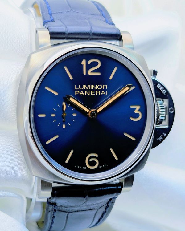 2018 Panerai Luminor Due 42MM Blue Dial Leather Strap (PAM00728)