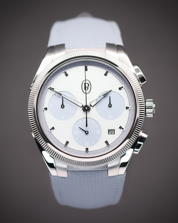2026 Parmigiani Fleurier Tonda PF Sport Chronograph 42MM Silver Dial Rubber Strap (PFC931-1020003-400182)