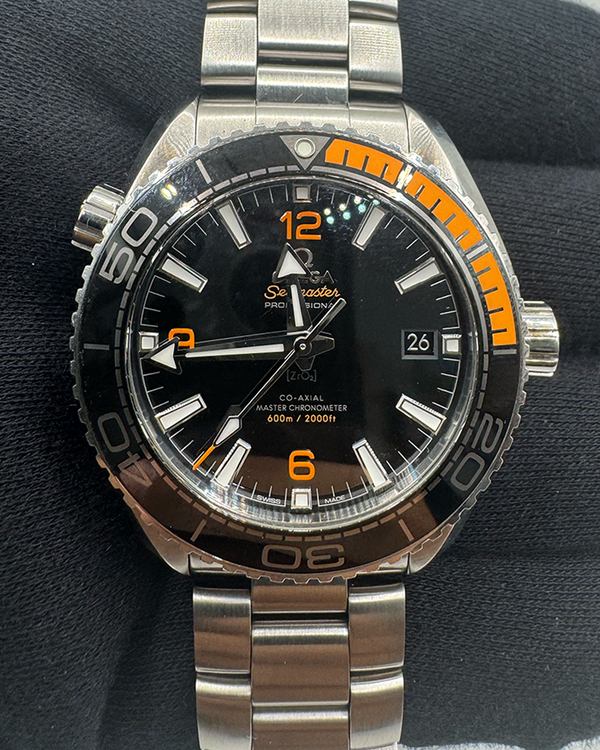 2021 Omega Seamaster Planet Ocean 600M 43.5MM Black Dial Steel Bracelet (215.30.44.21.01.002)