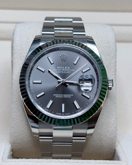 2025 Rolex Datejust 41MM Slate Dial Oyster Bracelet (126334)