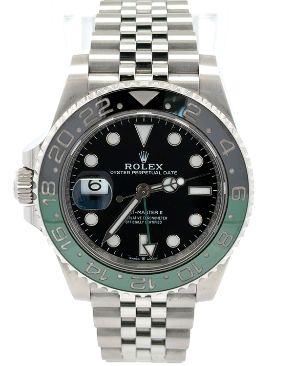 2023 Rolex GMT-Master II "Sprite" 40MM Black Dial Jubilee Bracelet (126720VTNR)