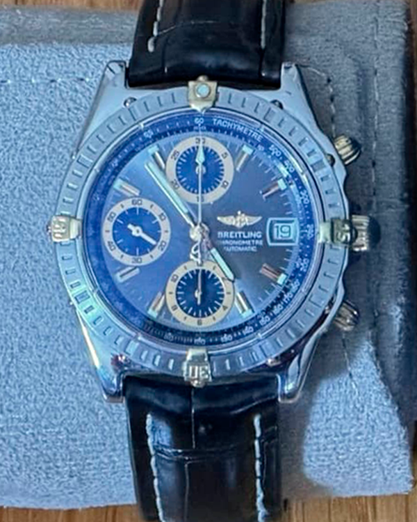 Breitling Chronomat 39MM Silver Dial Steel Bracelet (B13352)
