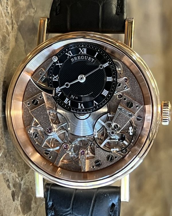 2024 Breguet Tradition 40MM Skeleton Dial Leather Strap (7057)