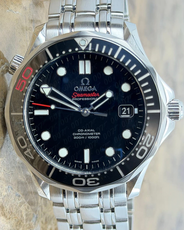 Omega Seamaster Diver 300M "James Bond" 50th Anniversary L.E. 41MM Black Dial Steel Bracelet (212.30.41.20.01.005)