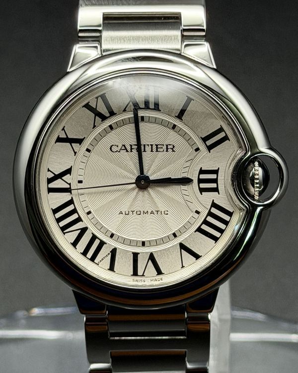 2018 Cartier Ballon Bleu 36MM Silver Dial Steel Bracelet (W6920046)