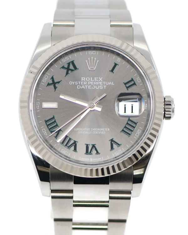 2025 Rolex Datejust "Wimbledon" 36MM Slate Dial Jubilee Bracelet (126234)
