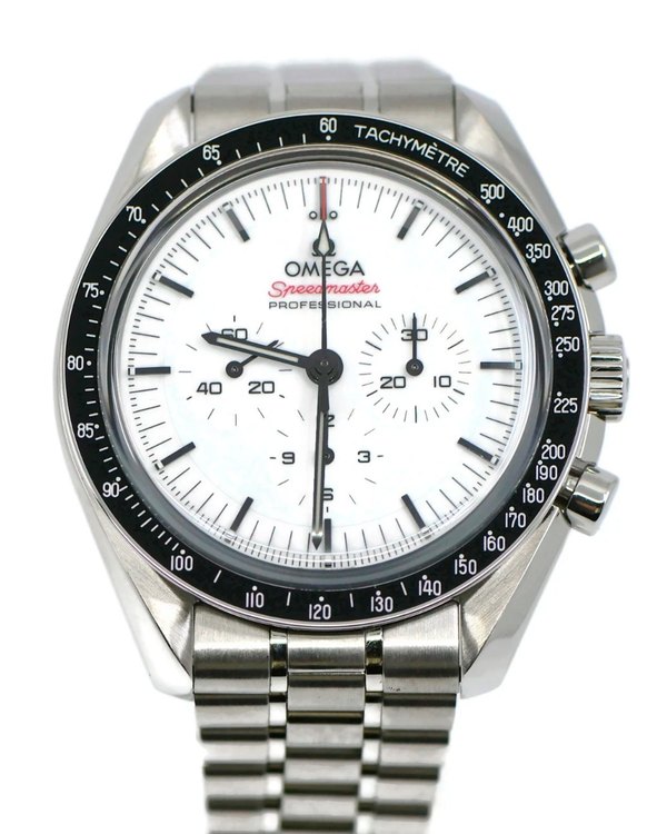 2025 Omega Speedmaster Professional Moonwatch 42MM White Dial Steel Bracelet (310.30.42.50.04.001)