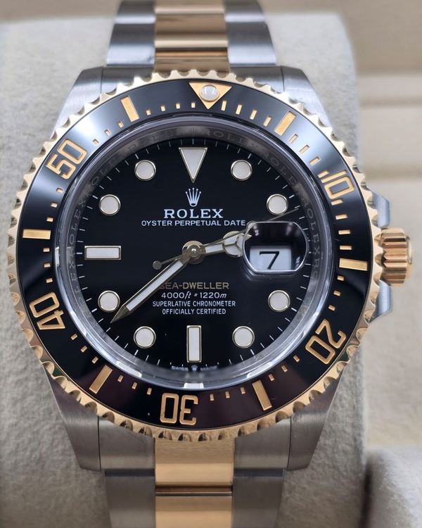 Rolex Sea-Dweller 43MM Black Dial Two-Tone Oyster Bracelet (126603)