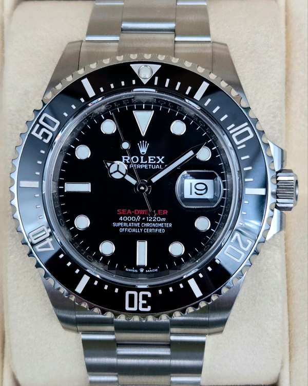 2019 Rolex Sea-Dweller "Red Letters" 43MM Black Dial Oyster Bracelet (126600)