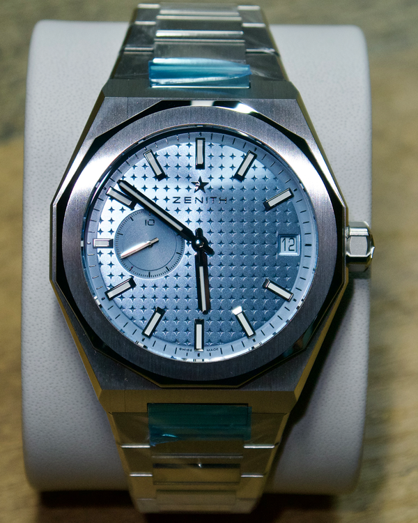 2025 Zenith Defy Skyline 41MM Ice Blue Dial Steel Bracelet (03.9300.3620/15.I001)