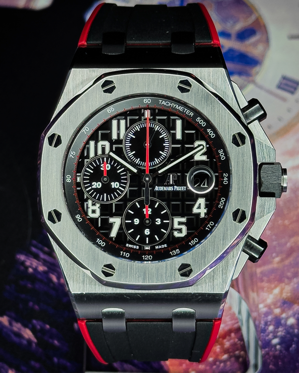 2017 Audemars Piguet Royal Oak Offshore "Vampire" 42MM Black Dial Rubber Strap (26470ST.OO.A101CR.01)