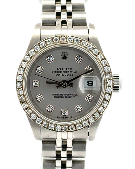 2002 Rolex Lady-Datejust 26MM Silver Dial Jubilee Bracelet (79174)