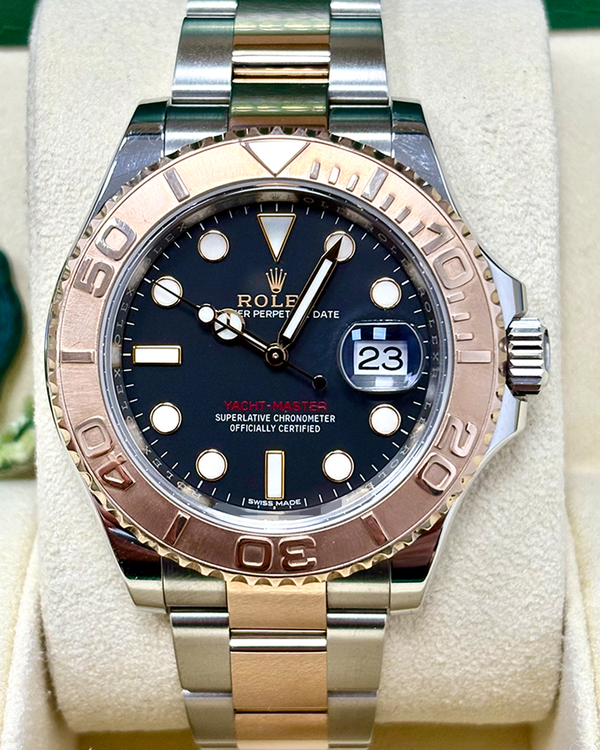2017 Rolex Yacht-Master 40MM Black Dial Two-Tone Oyster Bracelet (116621)