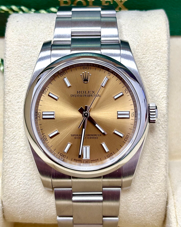 Rolex Oyster Perpetual 36MM White Grape Dial Oyster Bracelet (116000)