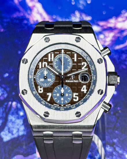 2020 Audemars Piguet Royal Oak Offshore "Havana" 42MM Brown Dial Rubber Strap (26470ST.OO.A099CR.01)