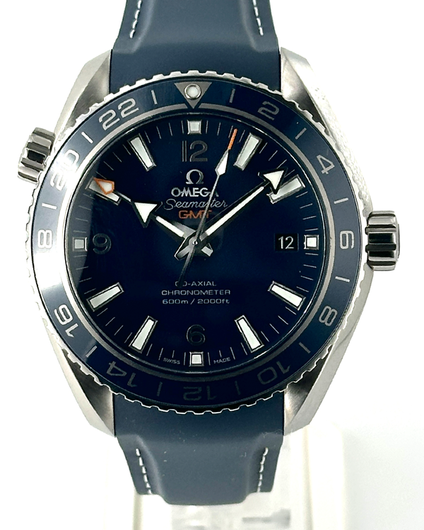 2023 Omega Seamaster Planet Ocean 600M GMT 43.5MM Blue Dial Rubber Strap (232.92.44.22.03.001)