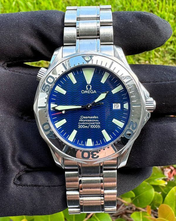 Omega Seamaster Diver 300M 41MM Quartz Blue Dial Steel Bracelet (2265.80.00)